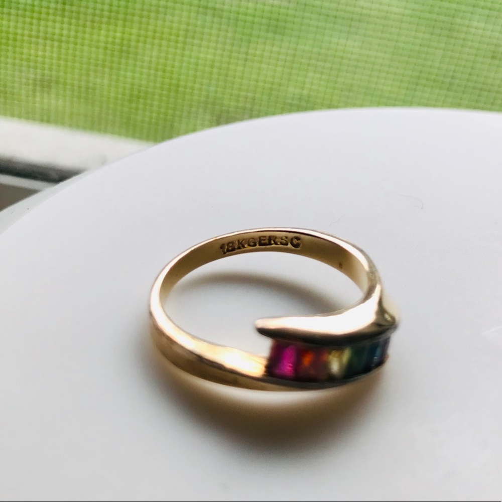 Multicolor Gold Ring - Picture 3 of 8